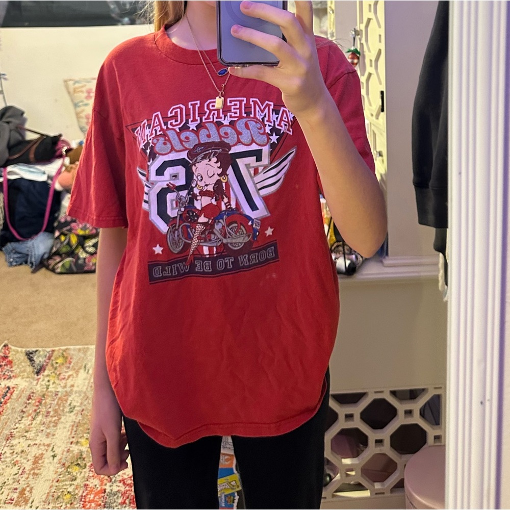 Betty Boop biker shirt